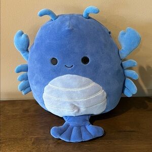 Rare Squishmallows 8-Inch Lobert The Blue Lobster Crab Plush